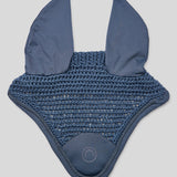 Hæklet Fluehætte m. Softshell - Dark Slate